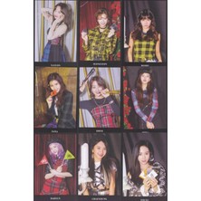 Twice Fotokart 9 Adet  8*6 cm Pvc Kaplı Süper Hd Kaliteli Baskılı Fotokart