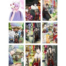 Kakuriyo No Yadomeshi Fotokart 9 Adet Kesilmiş  8*6 cm Pvc Kaplı Süper Hd Kaliteli Baskılı