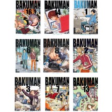 Bakuman Anime Fotokart 9 Adet Kesilmiş  8*6 cm Pvc Kaplı Süper Hd Kaliteli Baskılı Fotokart