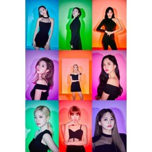 Twice Fotokart 9 Adet  8*6 cm Pvc Kaplı Süper Hd Kaliteli Baskılı Fotokart