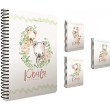 Gıpta Koala A4 Spiralli Karton Kapak Defter 80 Yaprak Çizgili (4 Lü Paket) 4568