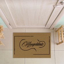 Decovetro Hoşgeldiniz Desenli Kapı Önü Halı Paspas