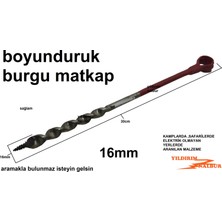 Yıldırım Nalbur Boyunduruk Burgu 16MM Duble Büyük Boy Kalın Ahşap Odun Delici