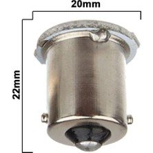 Auto Ampulance Stop Sinyal Geri Vites LED Ampul 12V  Cob LED Beyaz