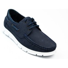 Nobel 1075 Bağcıklı Lacivert Nubuk Deri Erkek Günlük Ayakkabı