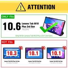 Ukscase Lenovo M10 Plus 10.6" (2022 3. Nesil) TB-125F / TB128F 360° Dönen Standlı Kılıf