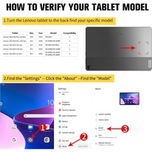 Ukscase Lenovo M10 Plus 10.6" (2022 3. Nesil) TB-125F / TB128F 360° Dönen Standlı Kılıf