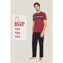 Mod Collection - Erkek Mürdüm Battal Pijama Takımı