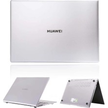 Z-Mobile Huawei Matebook x Pro 2022 14.2" Uyumlu Kılıf Kapak Şeffaf Parlak Kapak Kılıf 360° Tam Koruma