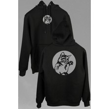 Kendim Seçtim Sevimli Kedi Minik Patili Bıyıklı Cat Minnoş Ön ve Arka Baskılı Sweatshirt Unisex Kapüşonlu Hoodie