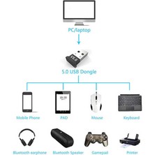 Temiz Pazar Bluetooth 5.0 Adaptör 5.0 Mini Dongle USB Alıcı Verici