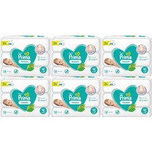 Prima Islak Havlu Mendil Hassas Ciltler Için Bitki Bazlı Kokusuz (18'li Set) (6 Paket x 3) 936 Yaprak