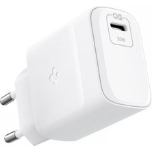 Spigen PowerArc ArcStation 20W Hızlı Şarj Cihazı USB-C PD 3.0 (Power Delivery) iPhone / Android Şarj Adaptörü White PE2011 - ACH02205