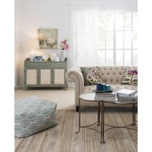Warm Design Iki Ton Beyaz Cam Mum Vazo