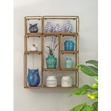 Warm Design Iki Ton Beyaz Cam Mum Vazo