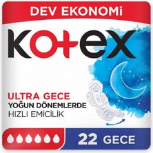 Kotex Ultra Dev Eko Gece 22'li 4 Adet