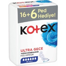 Kotex Ultra Dev Eko Gece 22'li 4 Adet