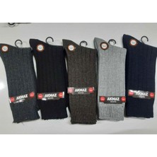 Akmodi 6 Adet Lambswool Yün Kışlık Erkek Çorap