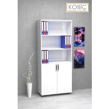 Kobiç Dosya Dolabı Yarım Kapak 80X35X185 cm (BEYAZ)