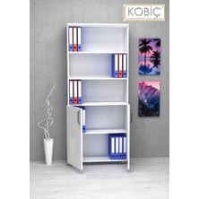 Kobiç Dosya Dolabı Yarım Kapak 80X35X185 cm (BEYAZ)