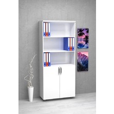 Kobiç Dosya Dolabı Yarım Kapak 80X35X185 cm (BEYAZ)
