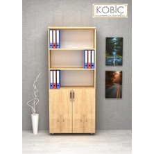 Kobiç Dosya Dolabı Yarım Kapak 80X35X185 cm (MEŞE)