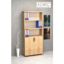 Kobiç Dosya Dolabı Yarım Kapak 80X35X185 cm (MEŞE)