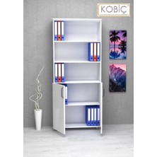 Kobiç Dosya Dolabı Yarım Kapak 70X35X185 cm (BEYAZ)