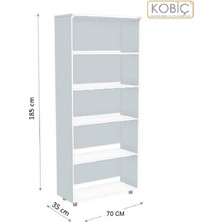 Kobiç Dosya Dolabı Açık Raflı 70X35X185 cm (MEŞE)