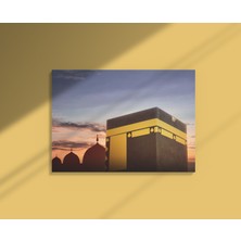 Doğal Tercih Kutsal Topraklarda Kabe Mekke Dekoratif Yatay Kanvas Tablo