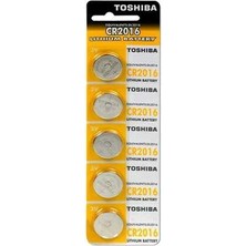 Toshiba CR2016 Lithium Pil 5'li