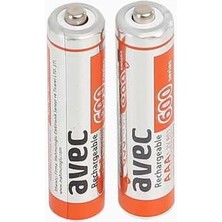 Avec 600 Mah Ince Pil 2'li