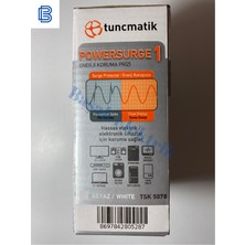 Tuncmatik Beyaz Tekli Akım Korumalı Priz Çocuk Emniyetli Yüksek Koruma Fonksiyonu ile