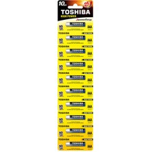Toshiba LR03 Kartela Alk. İnce Pil 10'lu
