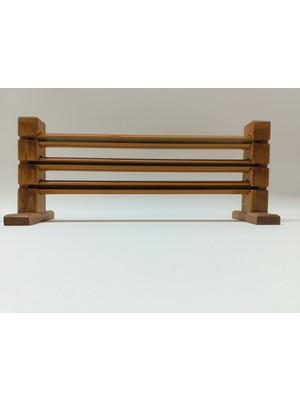 Bese Home Üç Raylı Çetray Rustik Perde Askısı Perde Kornişi Perde Aksesuarı