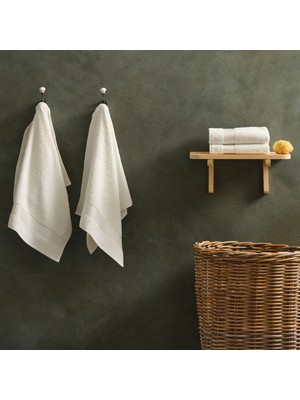 Karaca Home Off White 4 lü Havlu Set 50x90 cm