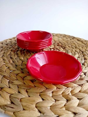 Lufy Çay Tabağı 6 Lı Çay Bardağı Altlığı Kahveci Çay Tabağı