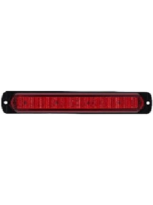 Formplas Animasyonlu Lamba Mercekli Cam Uzun 12 Led'li 12V-24V Kırmızı
