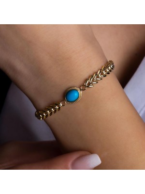 Tufanlar Kuyumculuk Mavi Taşlı Baget Bileklik