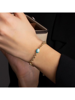 Tufanlar Kuyumculuk Mavi Göz Baget Bileklik