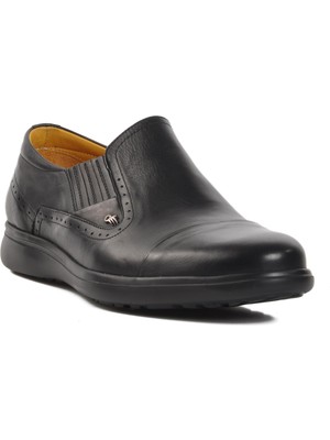 Üçel Dr.flexer 341802 Siyah Hakiki Deri Erkek Comfort Ayakkabı