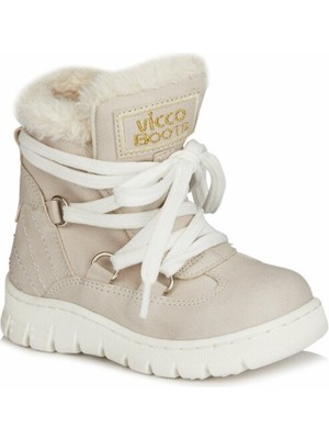 Vicco Kappa Kürklü Kız Çocuk Bej Bot