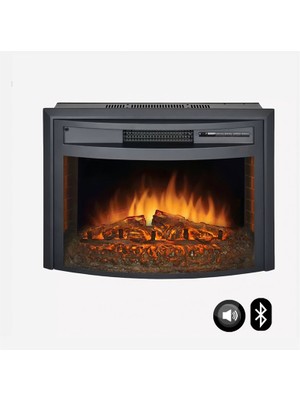 DLC WF2613LS 1800 W Bluetoothlu Ses Efektli Elektrikli Şömine İç Ünite Fanlı Isıtıcı