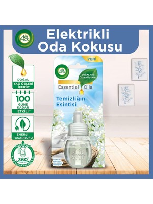 Air Wick Elektrikli Oda Kokusu Yedek Şişe Temizliğin Esintisi