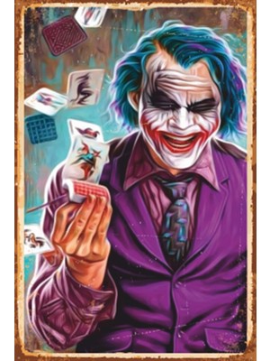 Hayat Poster The Joker Retro Ahşap Poster