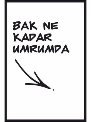 Hayat Poster Bak Ne Akdar Umrumda Komik Sözler Retro Ahşap Poster