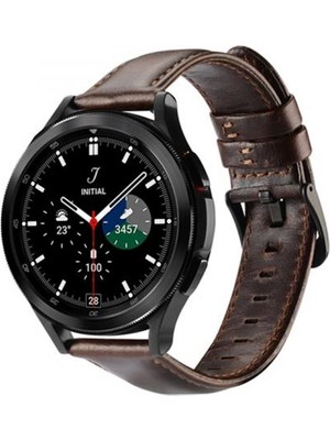 Coofbe Hermes Loop Samsung Galaxy Watch 20MM ve Huawei Gt2-Gt3-Magic 2 42MM Için Deri Kayış Kordon