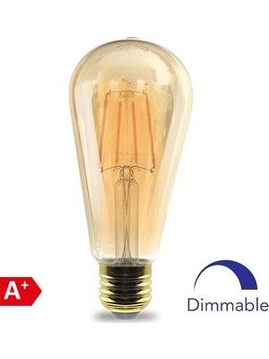 Braytron Dim Edilebilir 6W Rustik LED Ampul BB46-60620