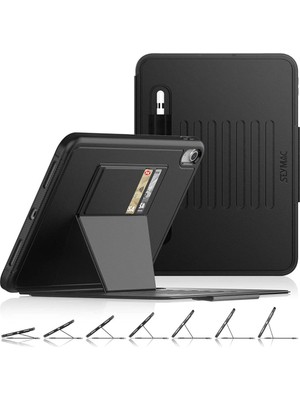 MobaxAksesuar Apple iPad 11.Nesil A16 11inç/10.Nesil 10.9inç Kılıf Multifunction Leather Case