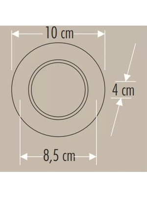 Viralighting Cata 6W Zebra LED Armatür ( Siyah - Krom ) ( Beyaz ) CT-5258